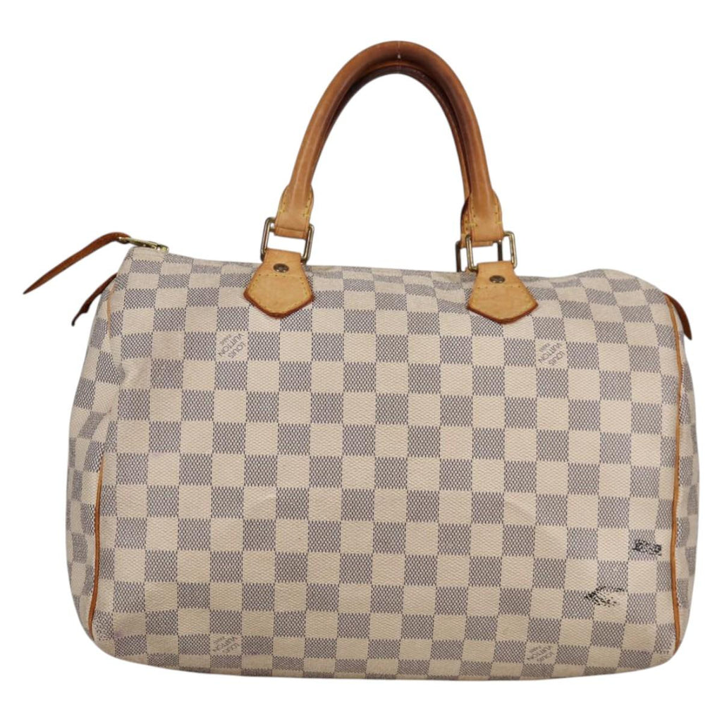 LOUIS VUITTON Damier Azur Speedy 30 Hand Bag N41533 LV 138400