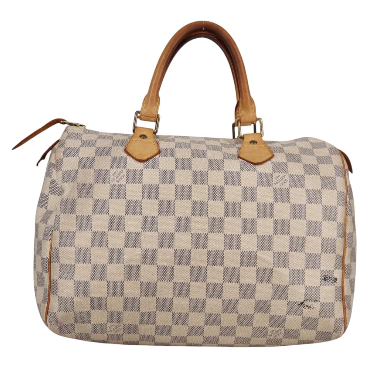 LOUIS VUITTON Damier Azur Speedy 30 Hand Bag N41533 LV 138400