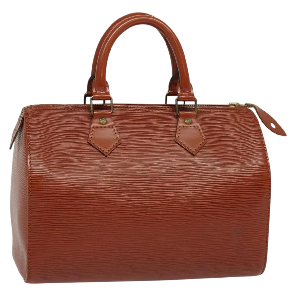 LOUIS VUITTON Epi Speedy 25 Hand Bag Brown M43013 LV 138620