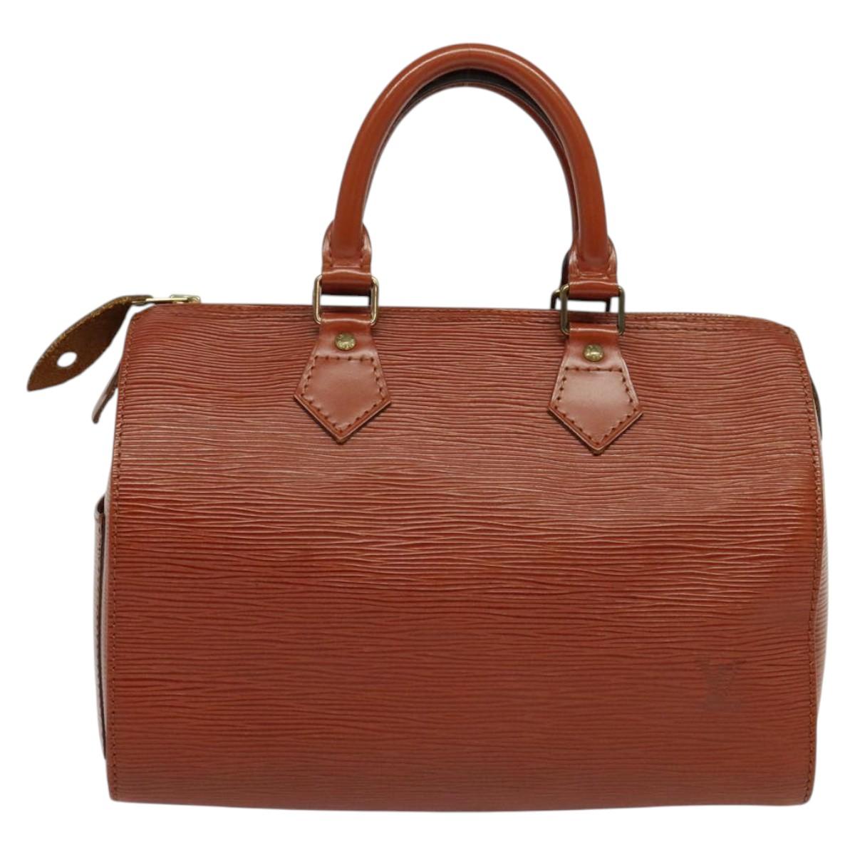 LOUIS VUITTON Epi Speedy 25 Hand Bag Brown M43013 LV 138620