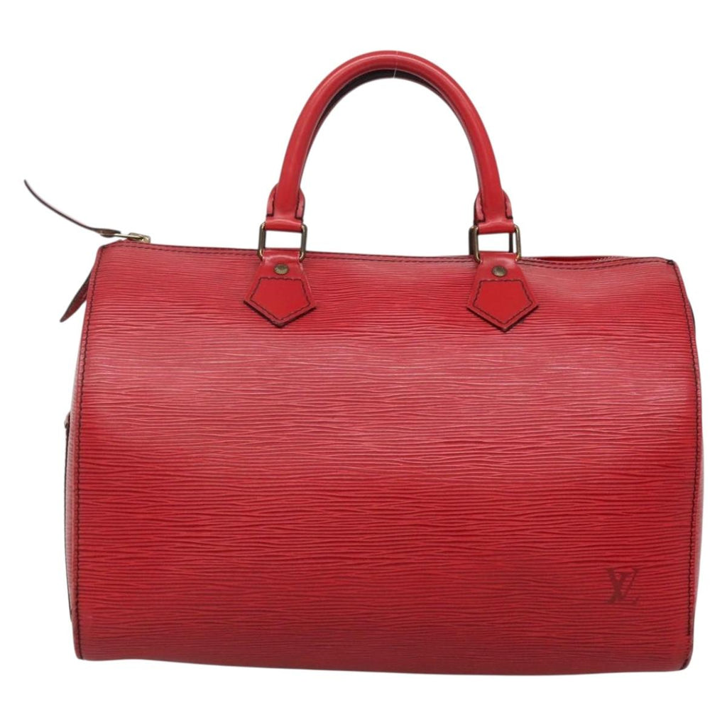 LOUIS VUITTON Epi Speedy 30 Hand Bag Castilian Red M43007 LV 138671