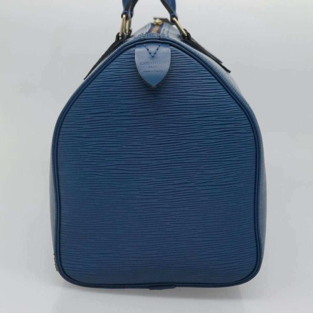 LOUIS VUITTON Epi Speedy 30 Hand Bag Toledo Blue M43005 LV 138732