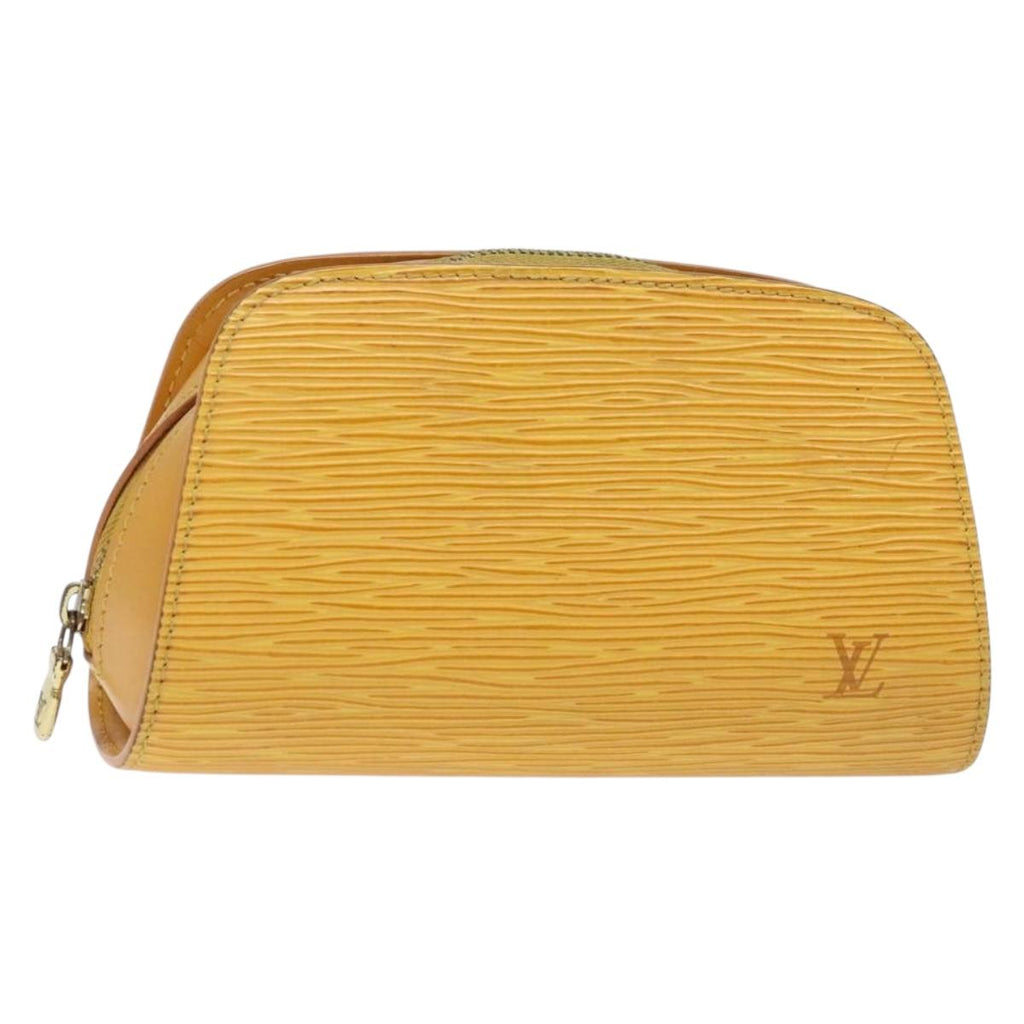 LOUIS VUITTON Epi Dauphine PM Pouch Yellow M48449 LV 138763