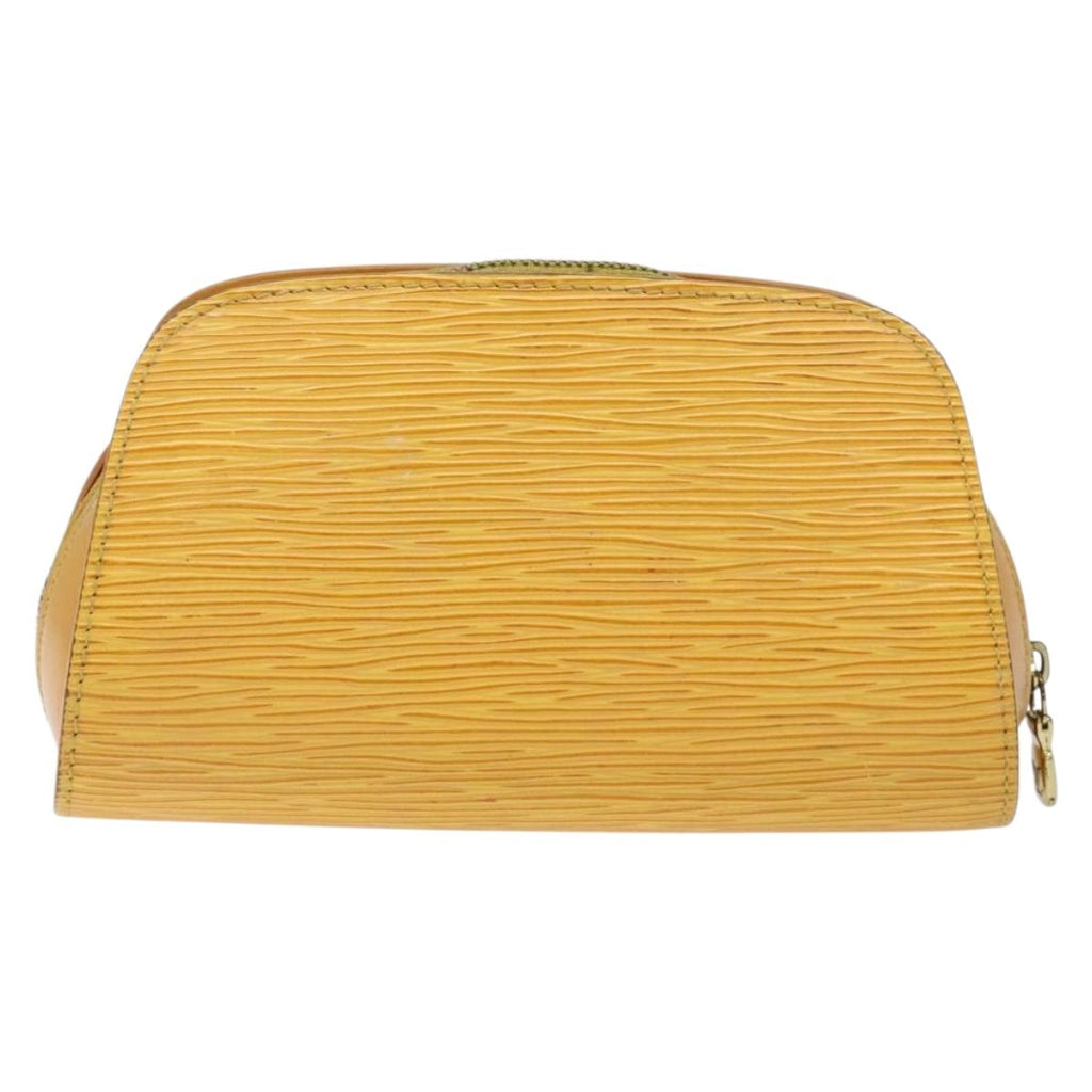 LOUIS VUITTON Epi Dauphine PM Pouch Yellow M48449 LV 138763