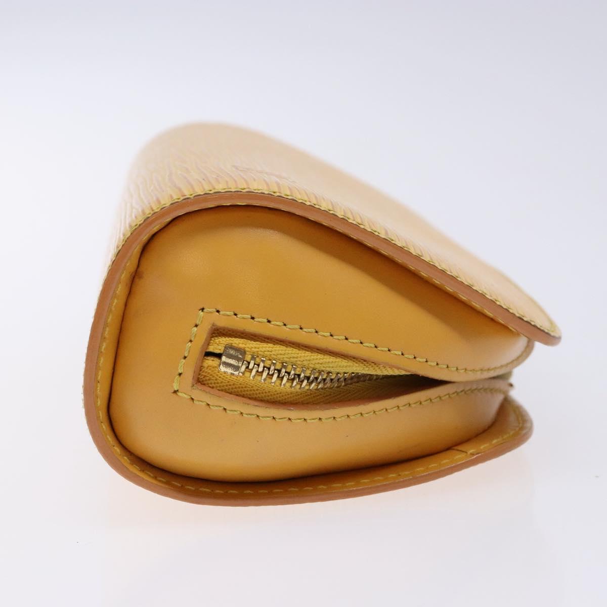 LOUIS VUITTON Epi Dauphine PM Pouch Yellow M48449 LV 138763