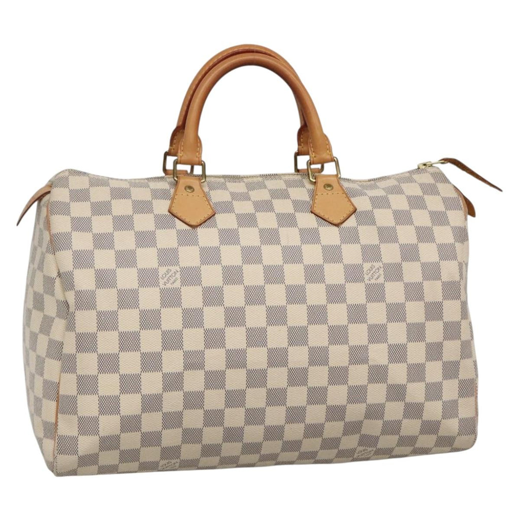 LOUIS VUITTON Damier Azur Speedy 35 Hand Bag N41535 LV 138779