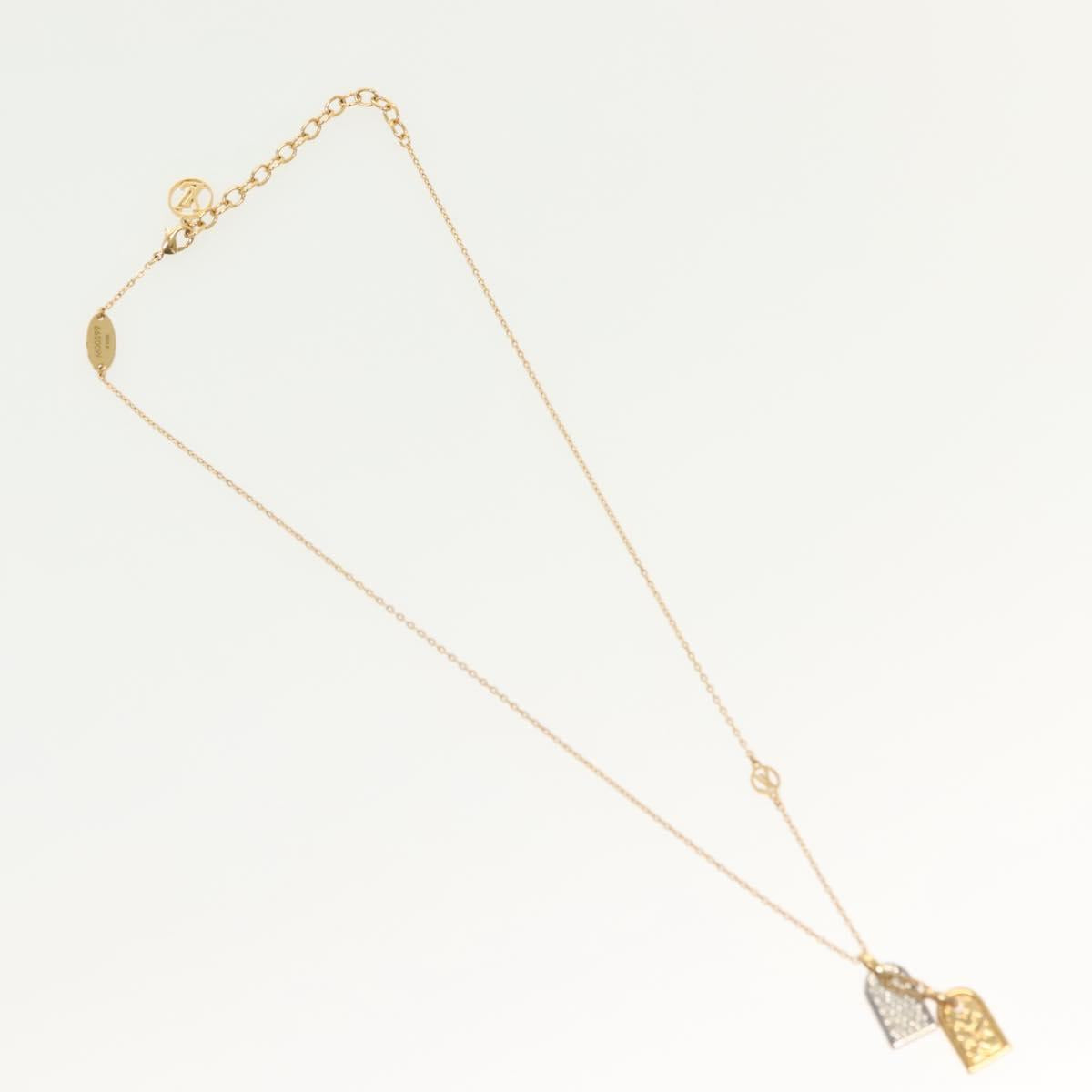 LOUIS VUITTON Nanogram Collier Precious Necklace metal Gold M00599 138911