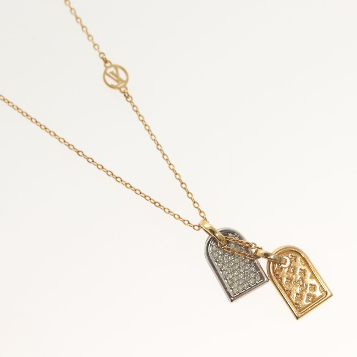 LOUIS VUITTON Nanogram Collier Precious Necklace metal Gold M00599 138911