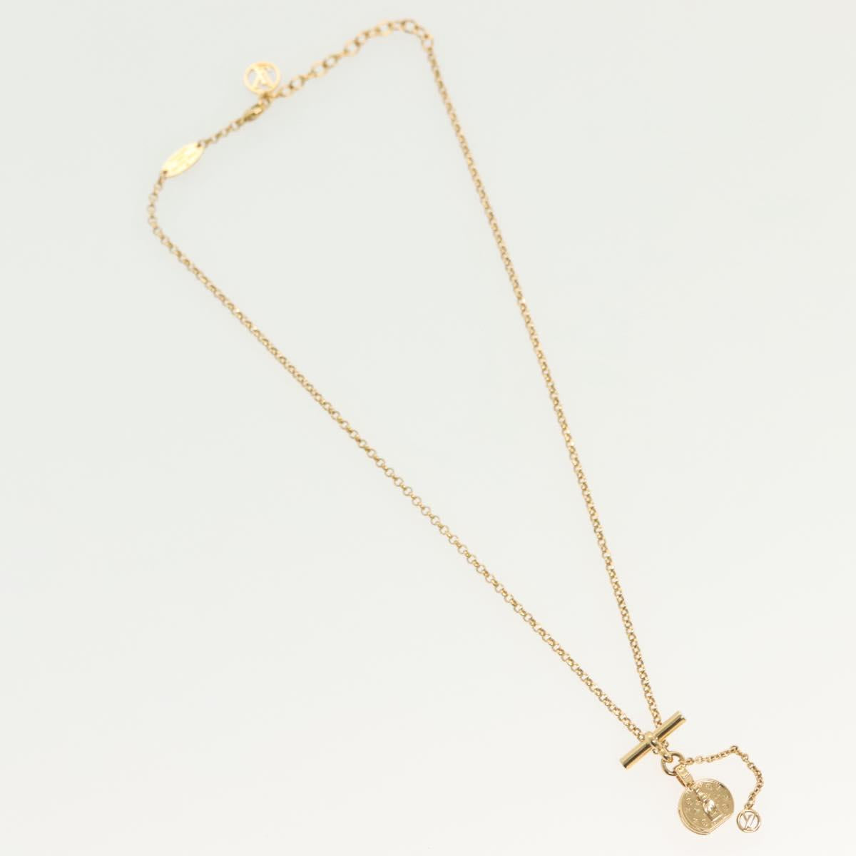 LOUIS VUITTON Collier LV Tribute Necklace metal Gold M00569 LV 138912