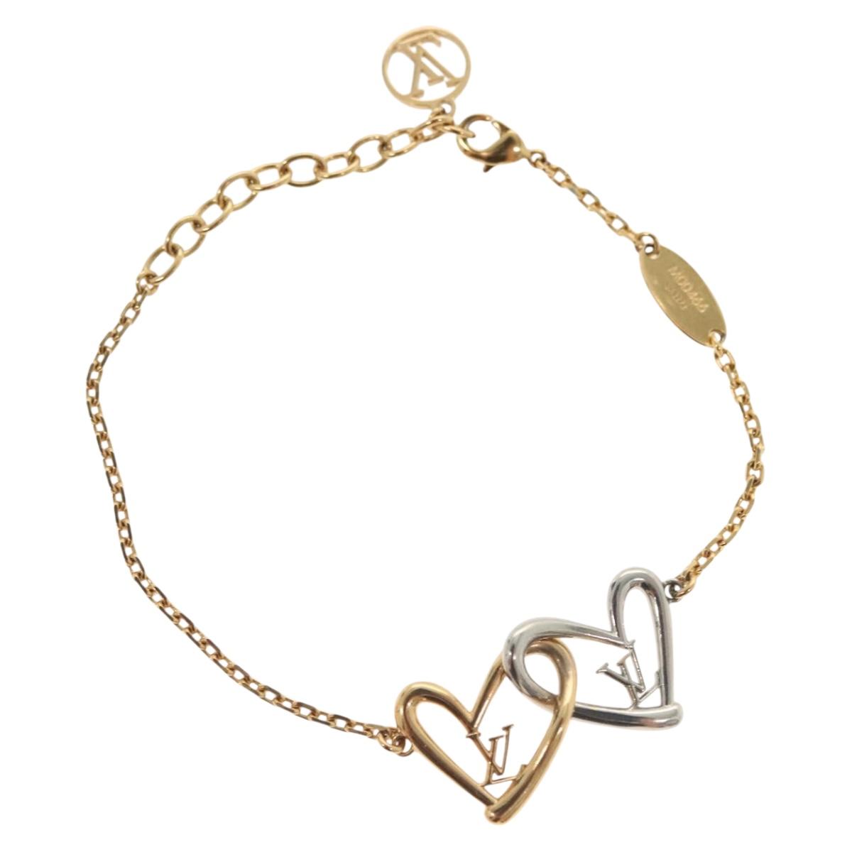 LOUIS VUITTON Brassle Heart Falling in Love Bracelet metal M00466 LV 138914