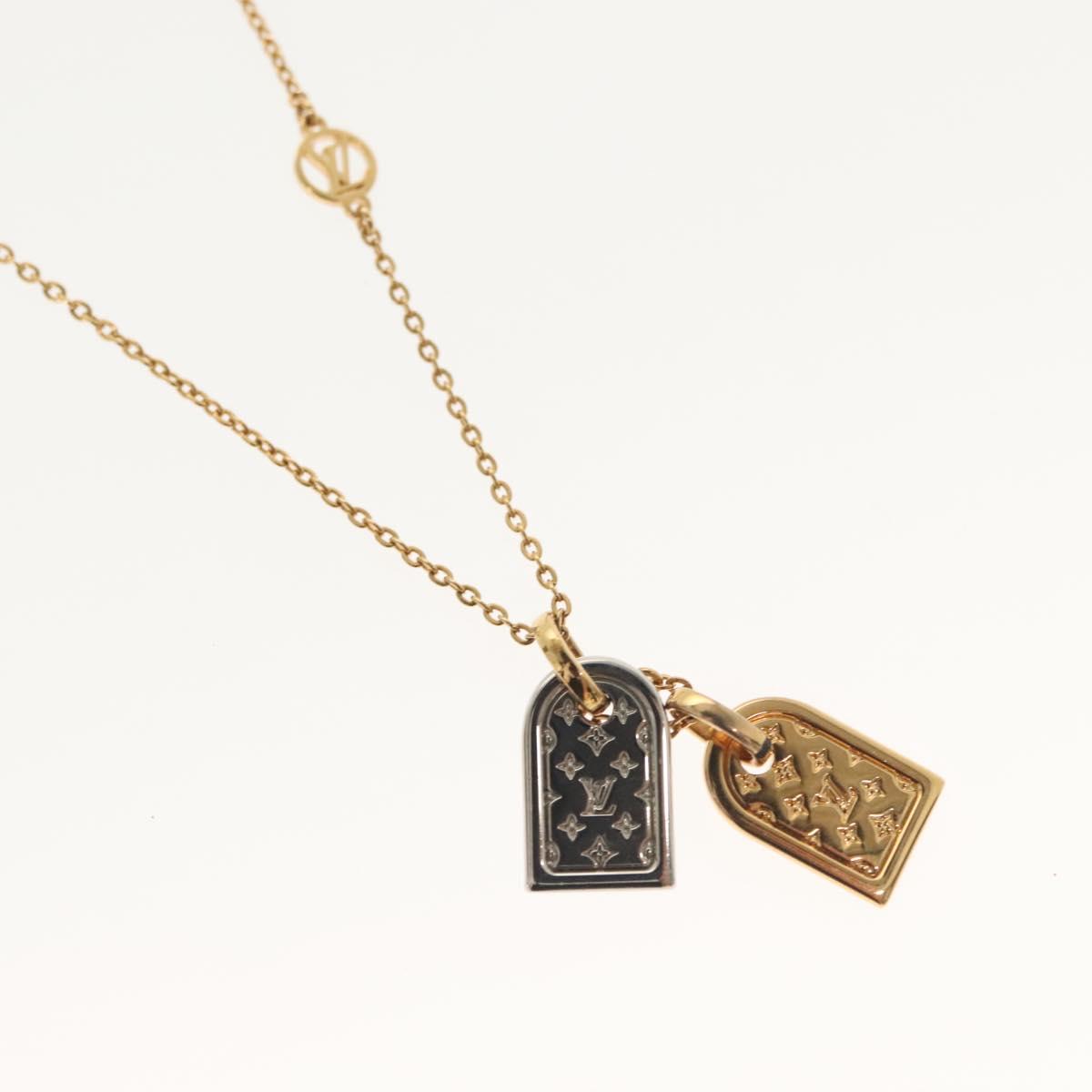 LOUIS VUITTON Nanogram Collier Precious Necklace metal Gold M63141 138918
