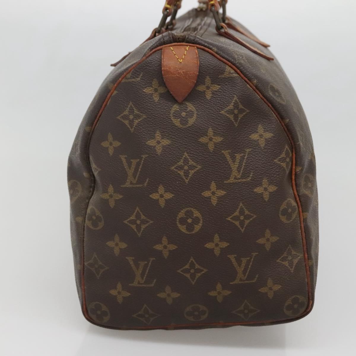 LOUIS VUITTON Monogram Speedy 35 Hand Bag M41524 LV 139084