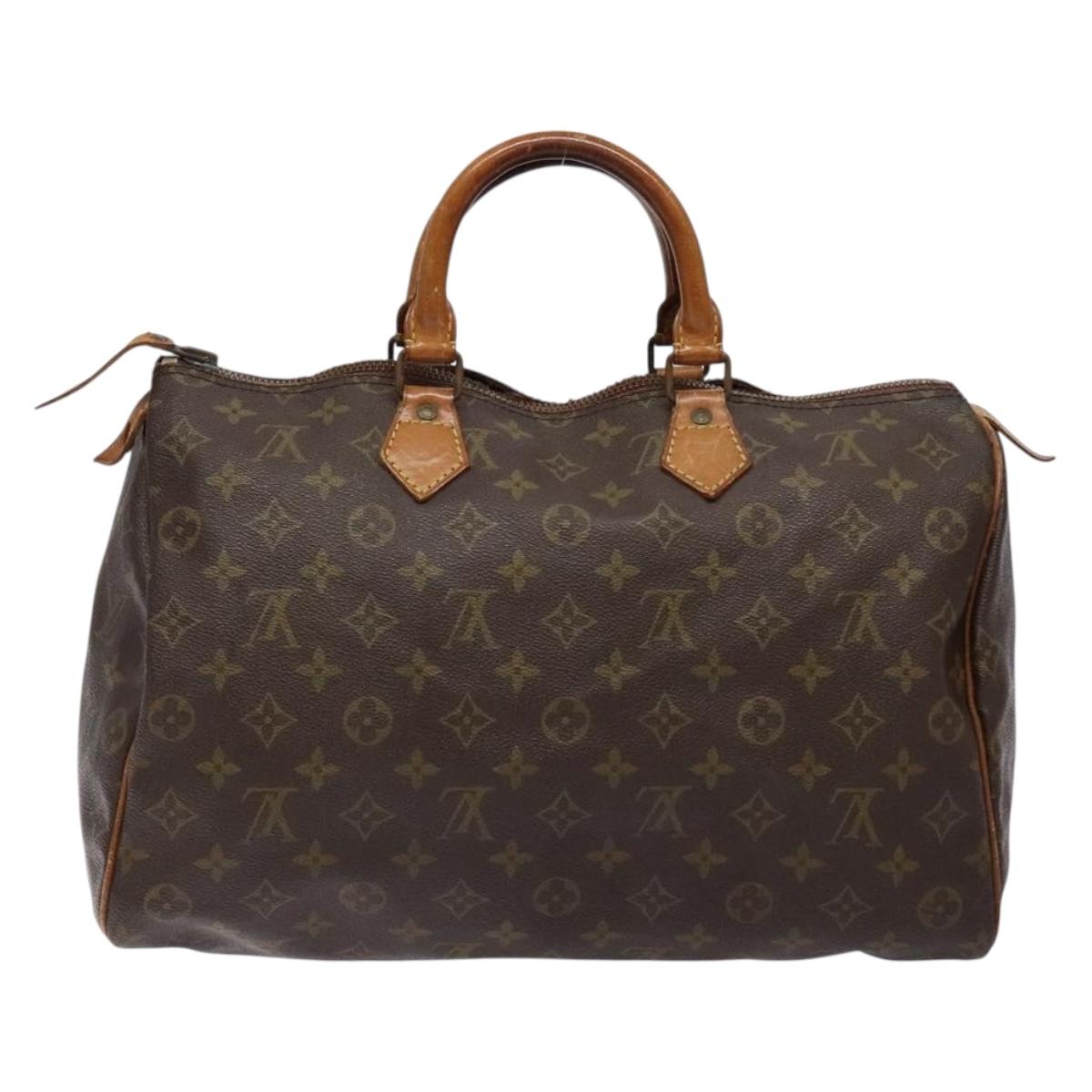 LOUIS VUITTON Monogram Speedy 35 Hand Bag M41524 LV 139298