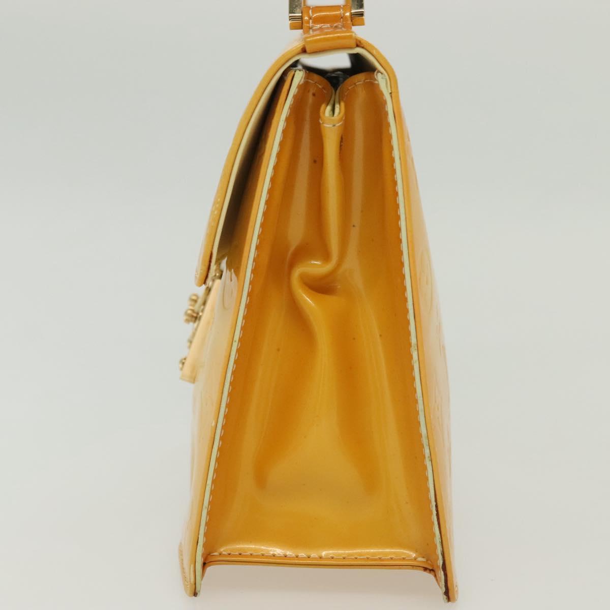 LOUIS VUITTON Monogram Vernis Spring Street Bag Lime Yellow M91068 139389