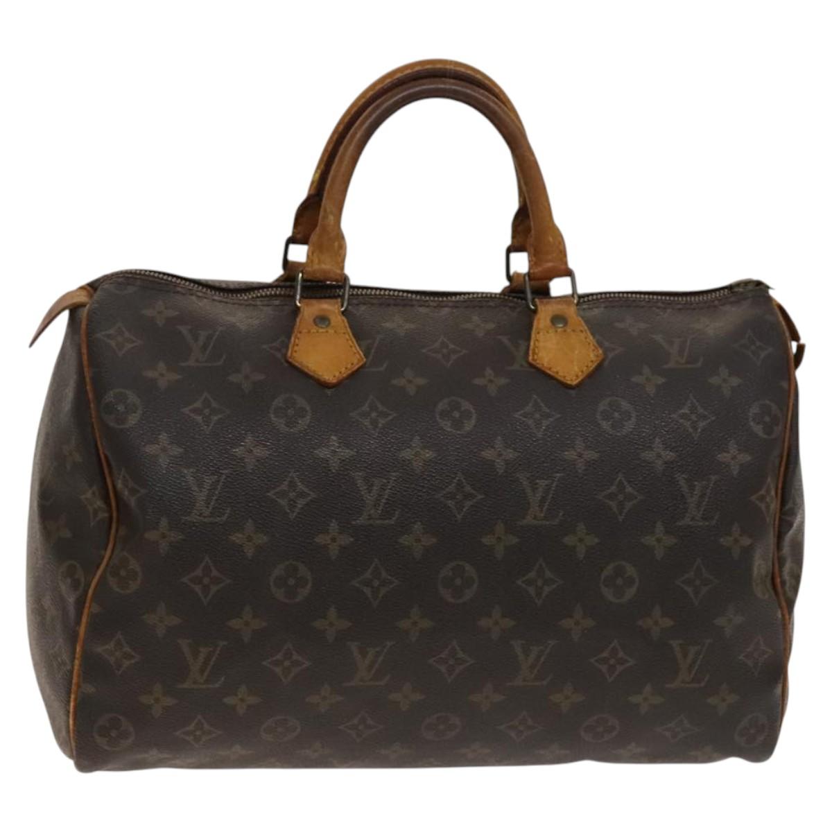 LOUIS VUITTON Monogram Speedy 35 Hand Bag M41524 LV 139418