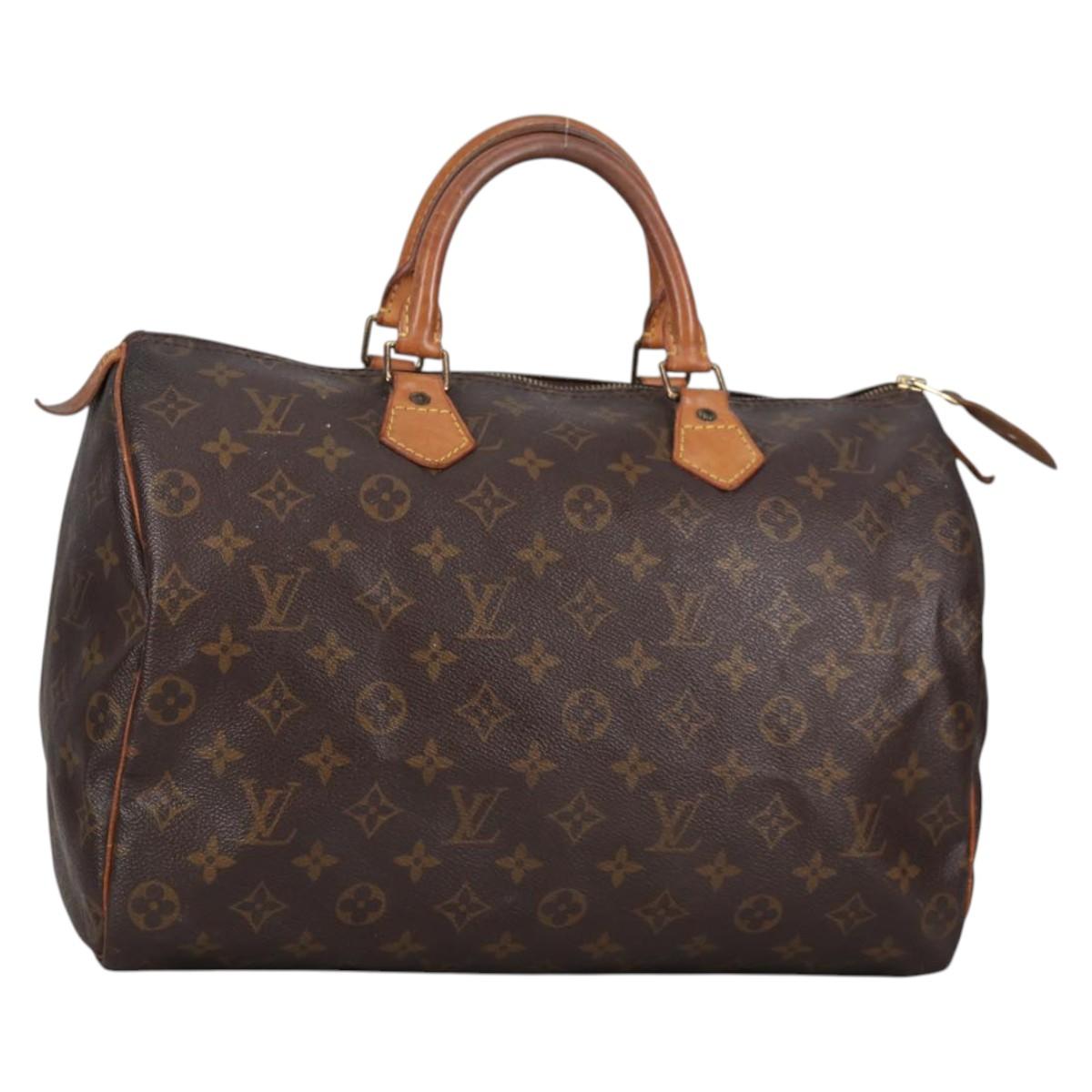 LOUIS VUITTON Monogram Speedy 35 Hand Bag M41524 LV 139570