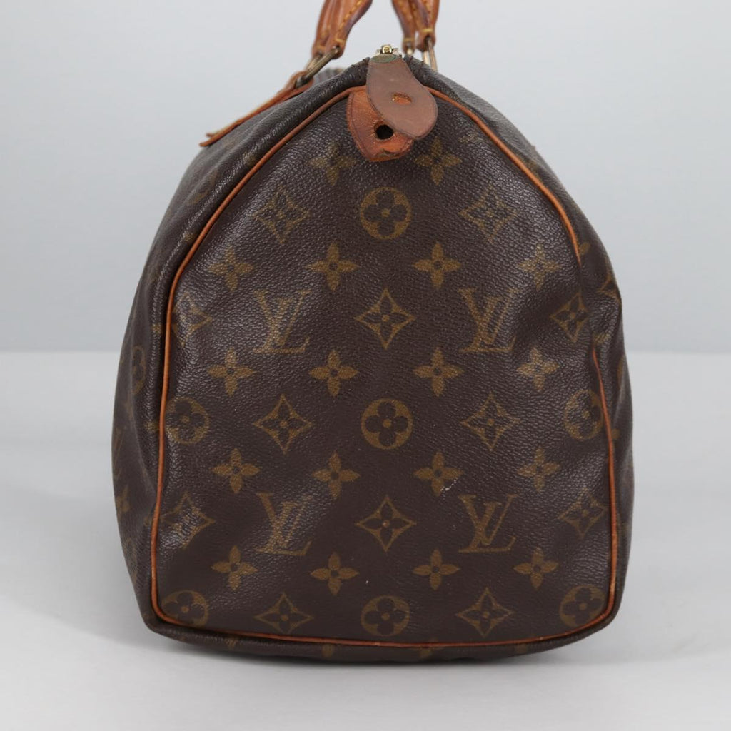 LOUIS VUITTON Monogram Speedy 35 Hand Bag M41524 LV 139570