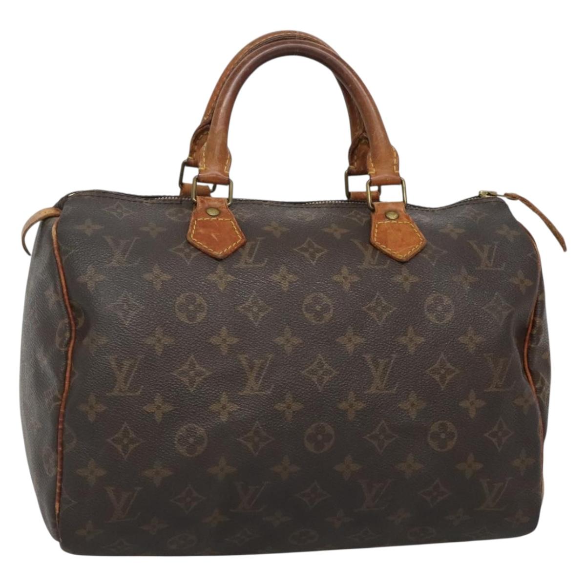 LOUIS VUITTON Monogram Speedy 30 Hand Bag M41526 LV 139680