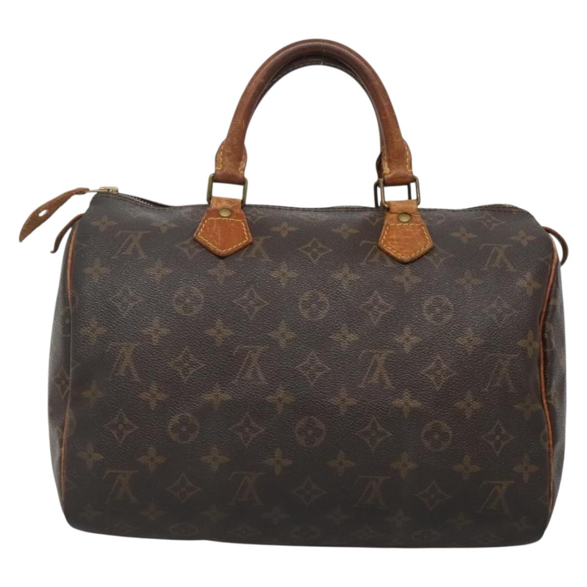 LOUIS VUITTON Monogram Speedy 30 Hand Bag M41526 LV 139680