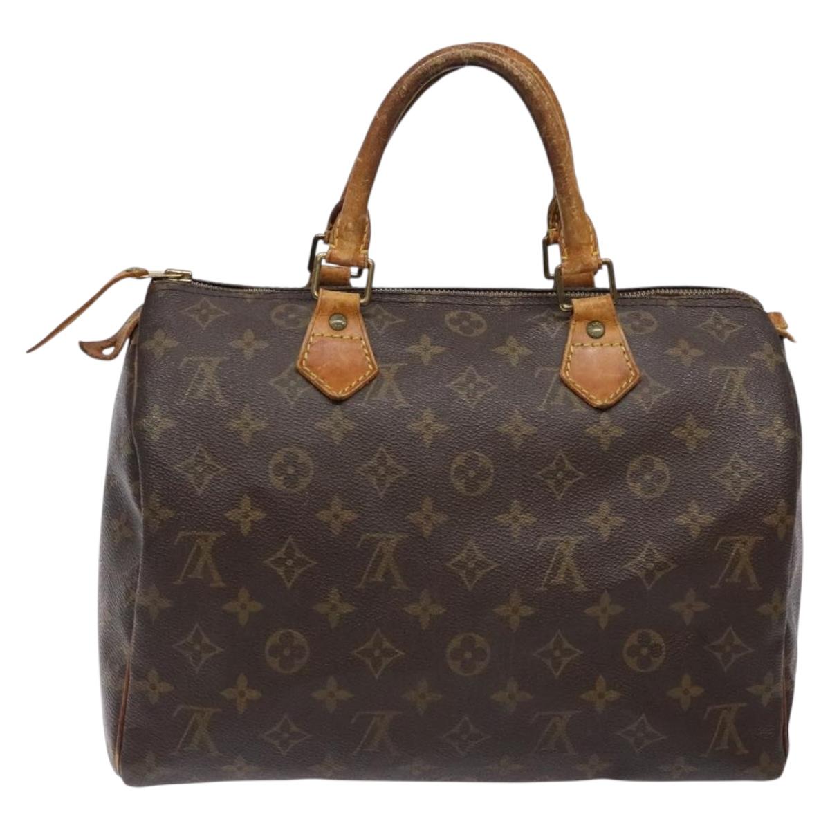 LOUIS VUITTON Monogram Speedy 30 Hand Bag M41526 LV 139806