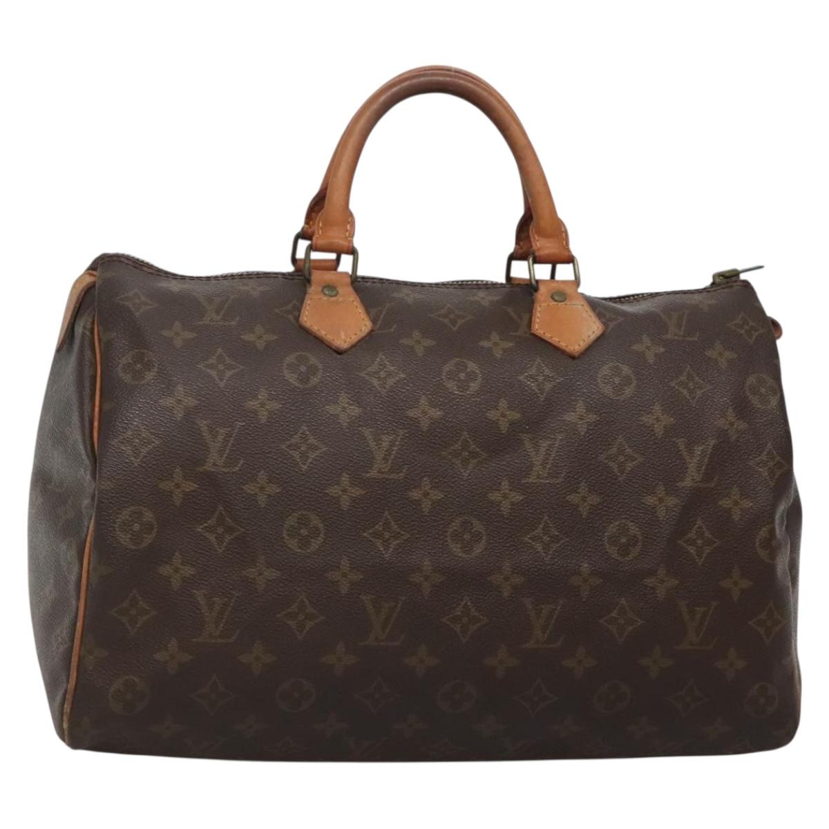 LOUIS VUITTON Monogram Speedy 35 Hand Bag M41524 LV 139832