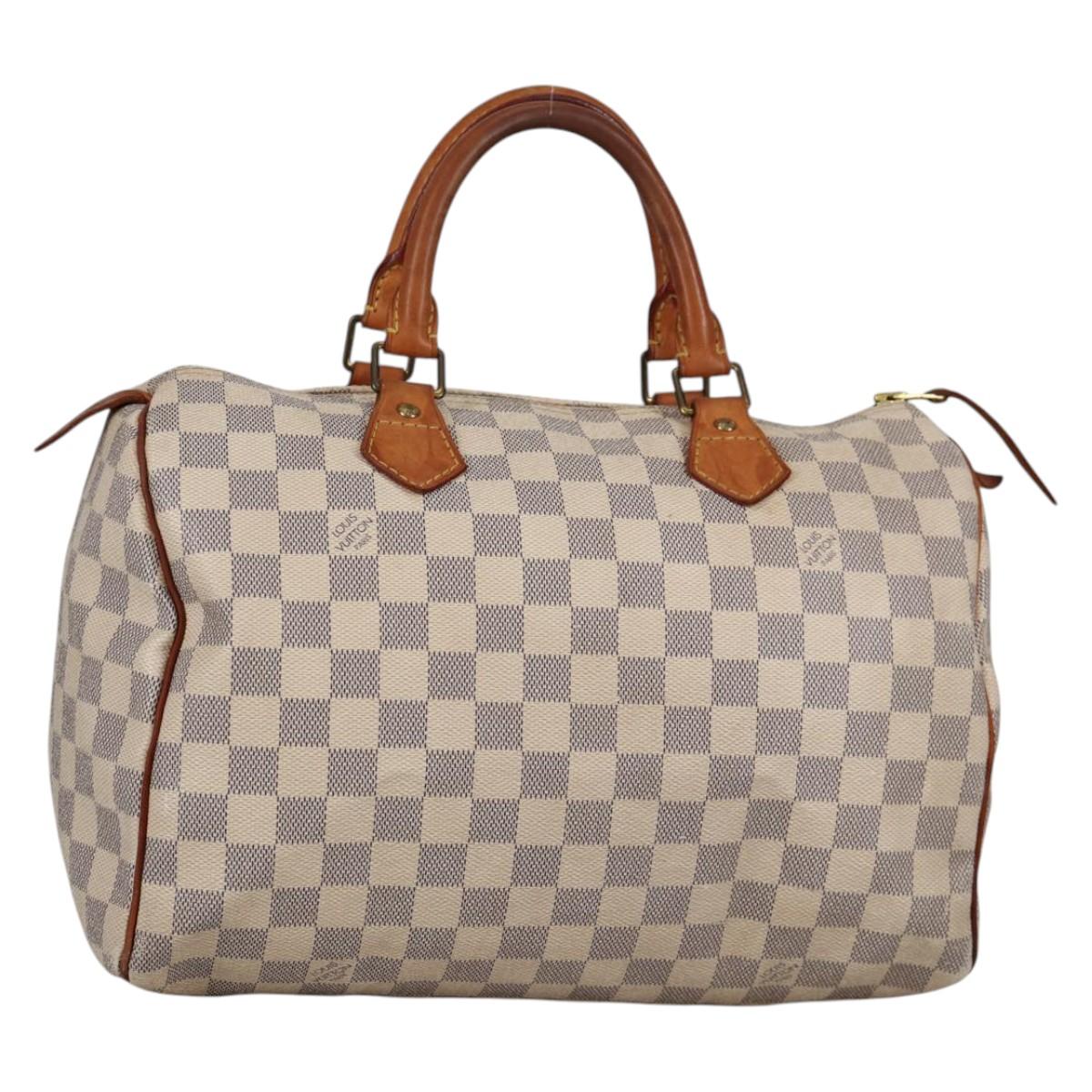LOUIS VUITTON Damier Azur Speedy 30 Hand Bag N41533 LV 139928