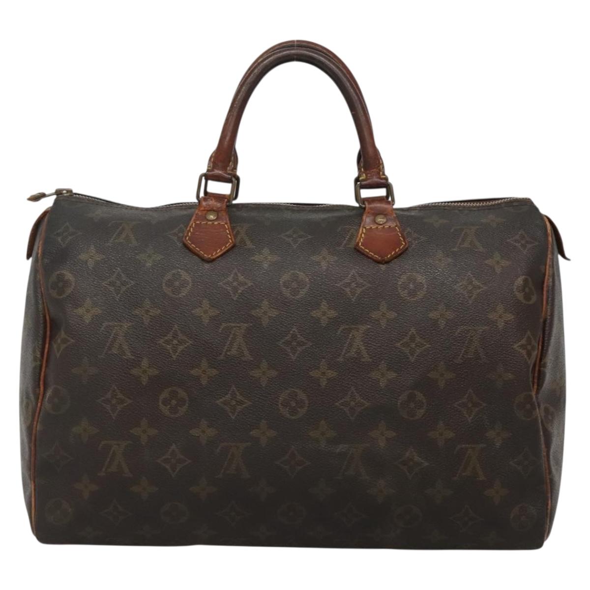 LOUIS VUITTON Monogram Speedy 35 Hand Bag M41524 LV 140043