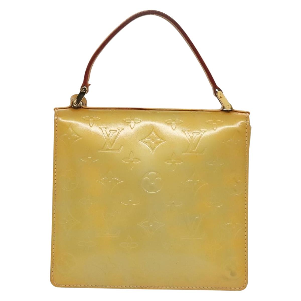 LOUIS VUITTON Monogram Vernis Spring Street Hand Bag Gris M91029 LV 140066