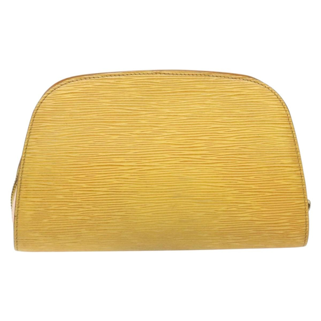LOUIS VUITTON Epi Dauphine GM Pouch Yellow LV 140087