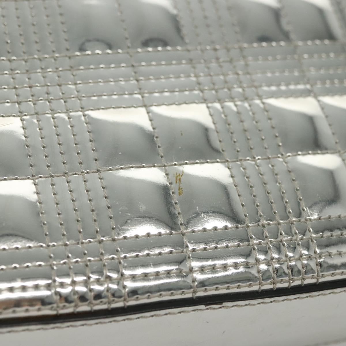 BURBERRY Chain Shoulder Bag Enamel Silver 140195