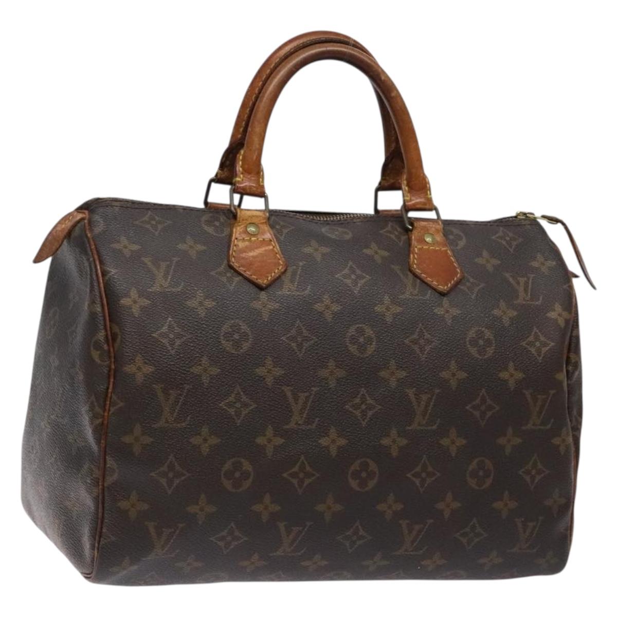 LOUIS VUITTON Monogram Speedy 30 Hand Bag M41526 LV 140706