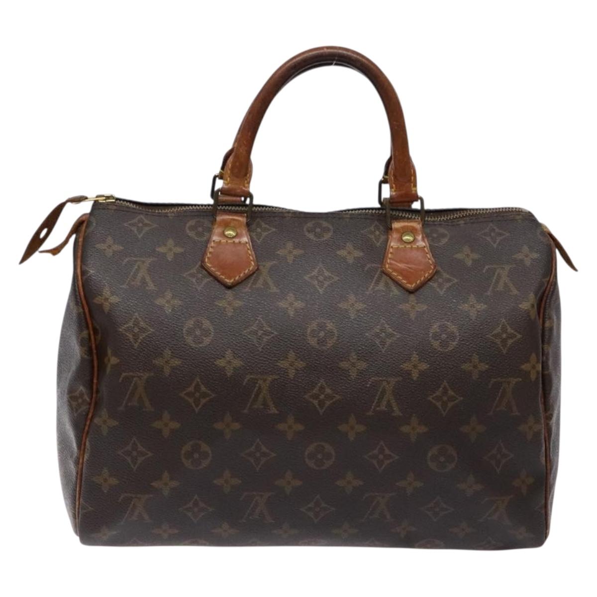 LOUIS VUITTON Monogram Speedy 30 Hand Bag M41526 LV 140706