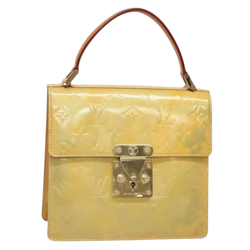 LOUIS VUITTON Monogram Vernis Spring Street Hand Bag Gris M91029 LV 140857