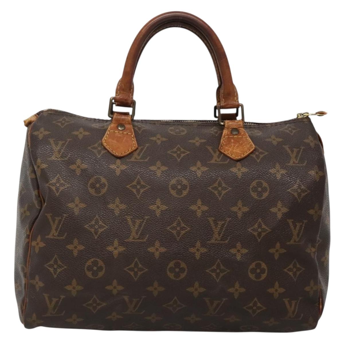 LOUIS VUITTON Monogram Speedy 30 Hand Bag M41526 LV 140937