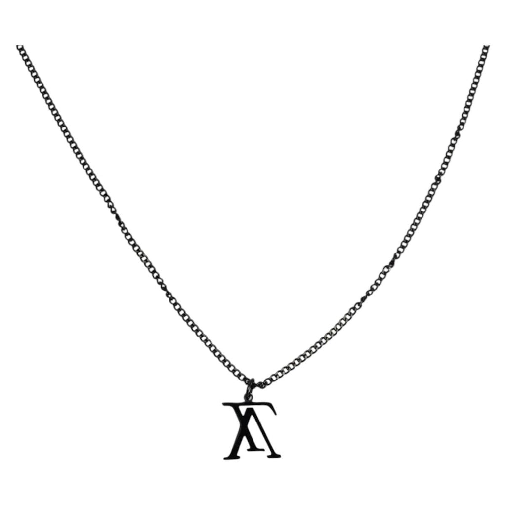 LOUIS VUITTON Collier LV Upside Down Necklace metal Black M62683 LV 141197M