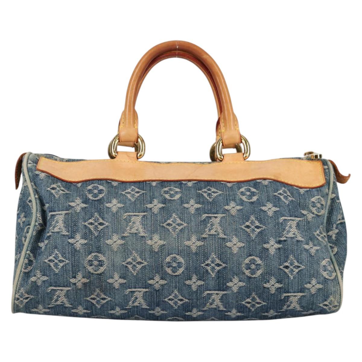 LOUIS VUITTON Monogram Denim Neo Speedy Hand Bag Blue M95019 LV 141243V