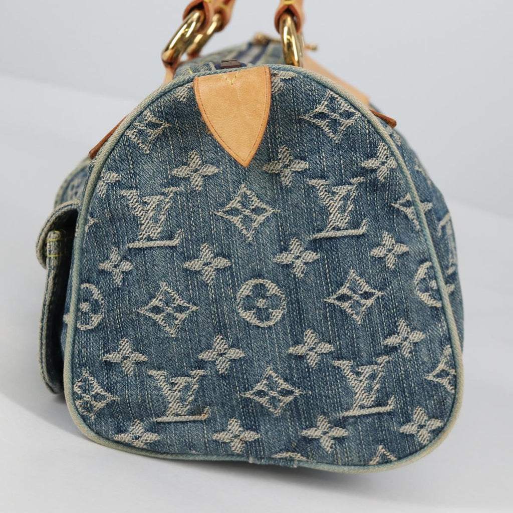 LOUIS VUITTON Monogram Denim Neo Speedy Hand Bag Blue M95019 LV 141243V