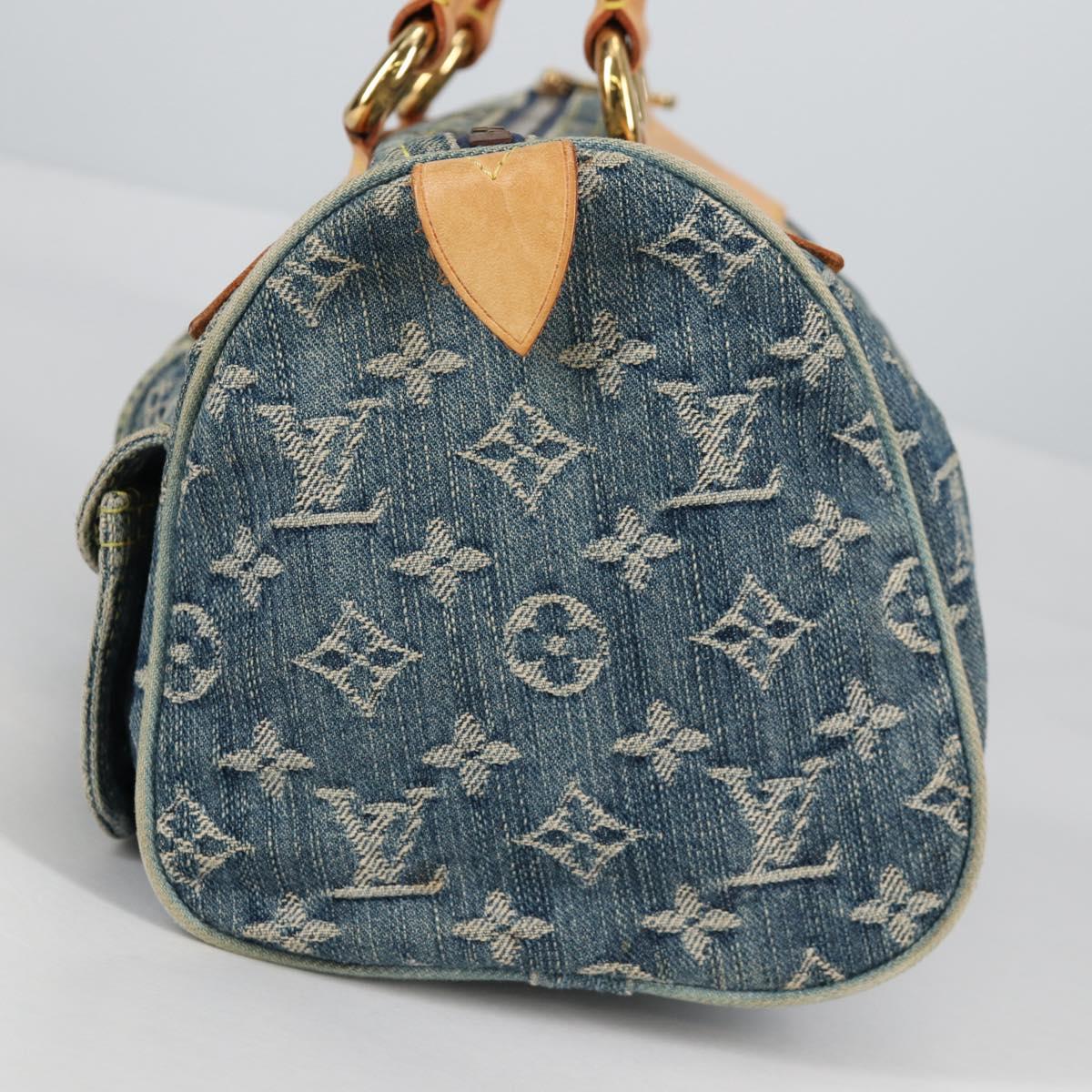 LOUIS VUITTON Monogram Denim Neo Speedy Hand Bag Blue M95019 LV 141243V