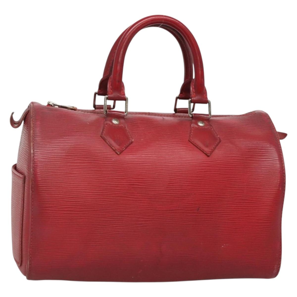 LOUIS VUITTON Epi Speedy 25 Hand Bag Castilian Red M43017 LV 141328