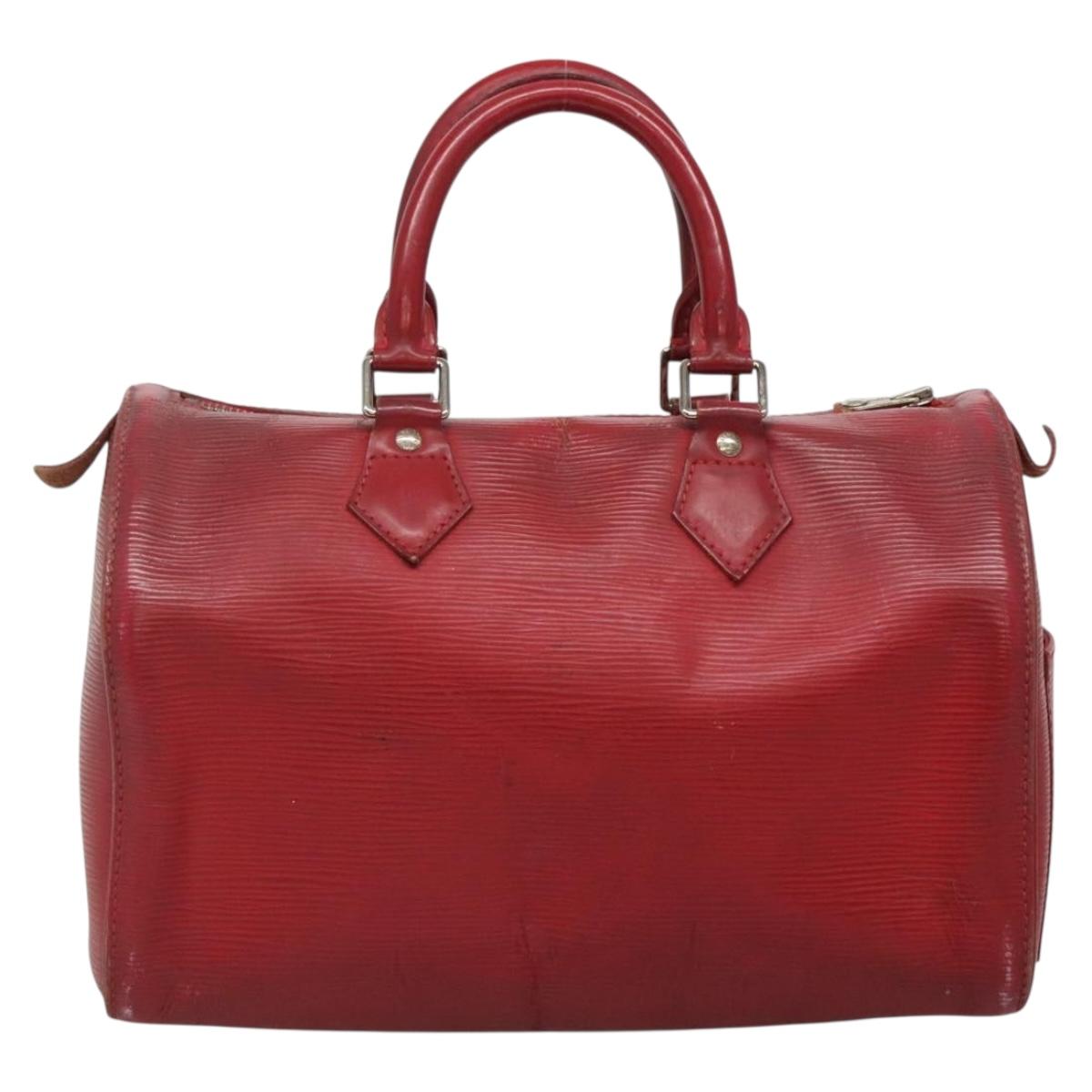 LOUIS VUITTON Epi Speedy 25 Hand Bag Castilian Red M43017 LV 141328