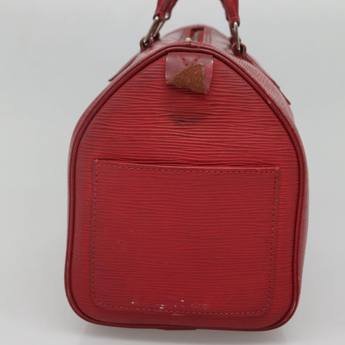 LOUIS VUITTON Epi Speedy 25 Hand Bag Castilian Red M43017 LV 141328