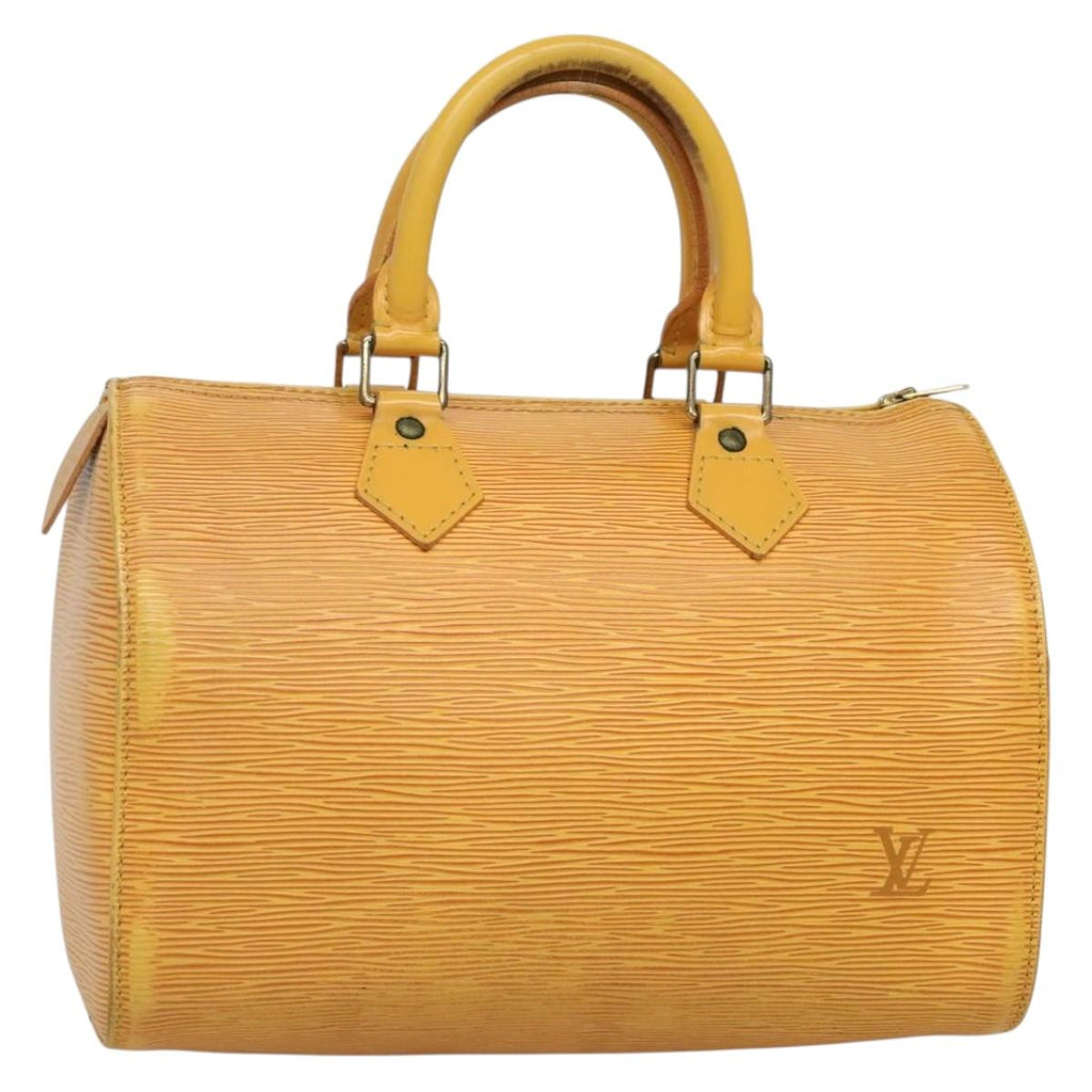 LOUIS VUITTON Epi Speedy 25 Hand Bag Tassili Yellow M43019 LV 142220