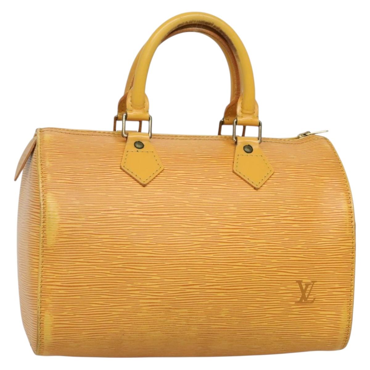 LOUIS VUITTON Epi Speedy 25 Hand Bag Tassili Yellow M43019 LV 142220