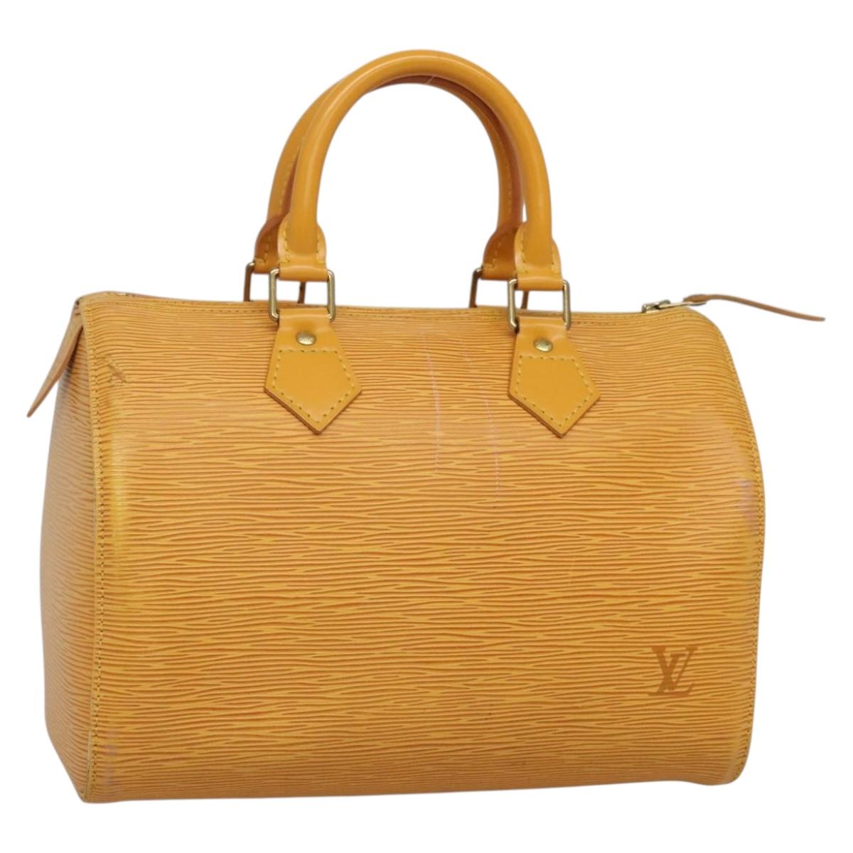 LOUIS VUITTON Epi Speedy 25 Hand Bag Tassili Yellow M43019 LV 142229