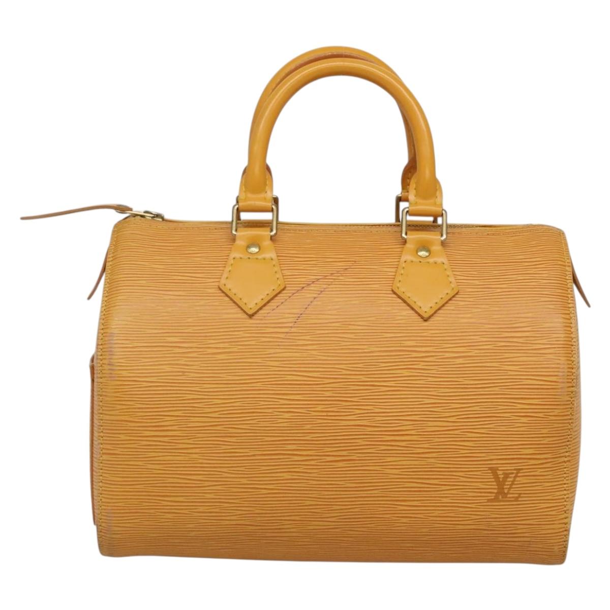 LOUIS VUITTON Epi Speedy 25 Hand Bag Tassili Yellow M43019 LV 142229