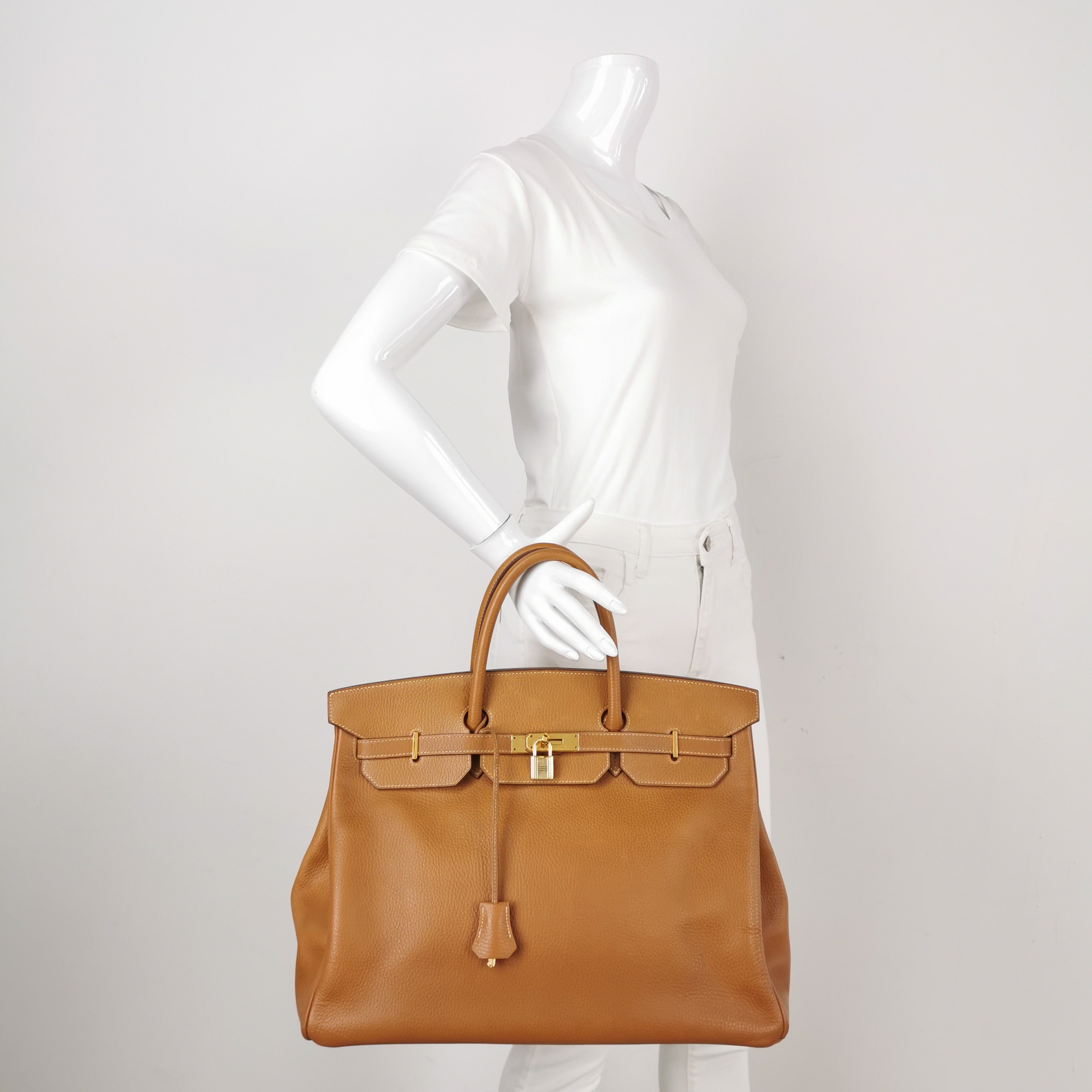 Hermes Birkin 40 Gold TC Clemence Leather Gold Hardware 1994