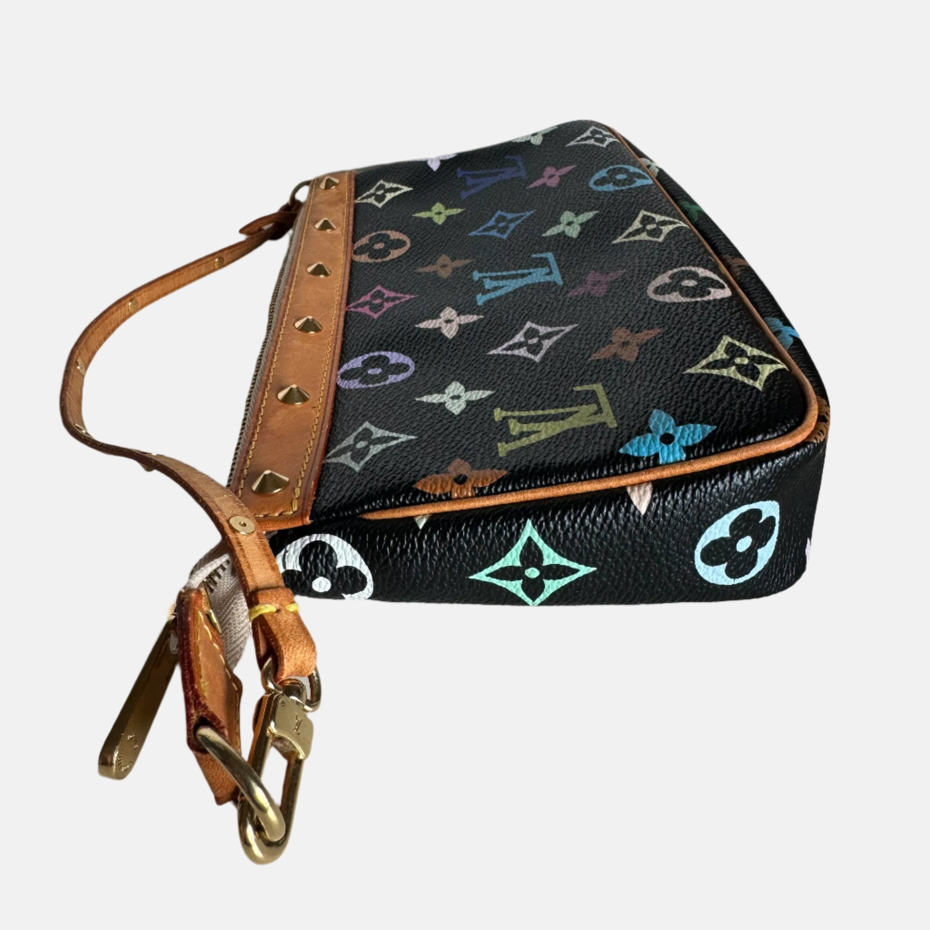 Louis Vuitton x Takashi Murakami Pochette Accessoire Black Multicolor