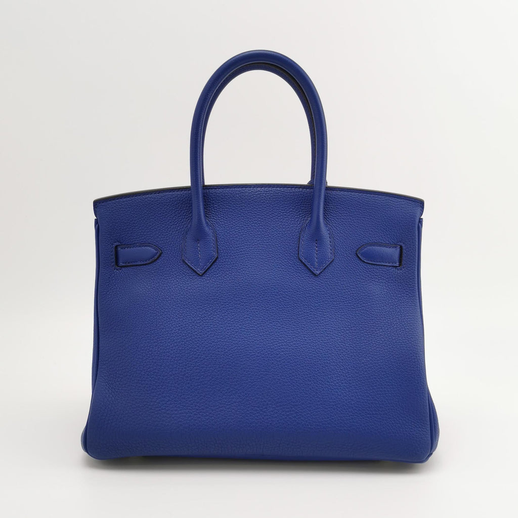Hermes Birkin 30 Togo 71 Bleu France  Calfskin Gold Hardware 2014