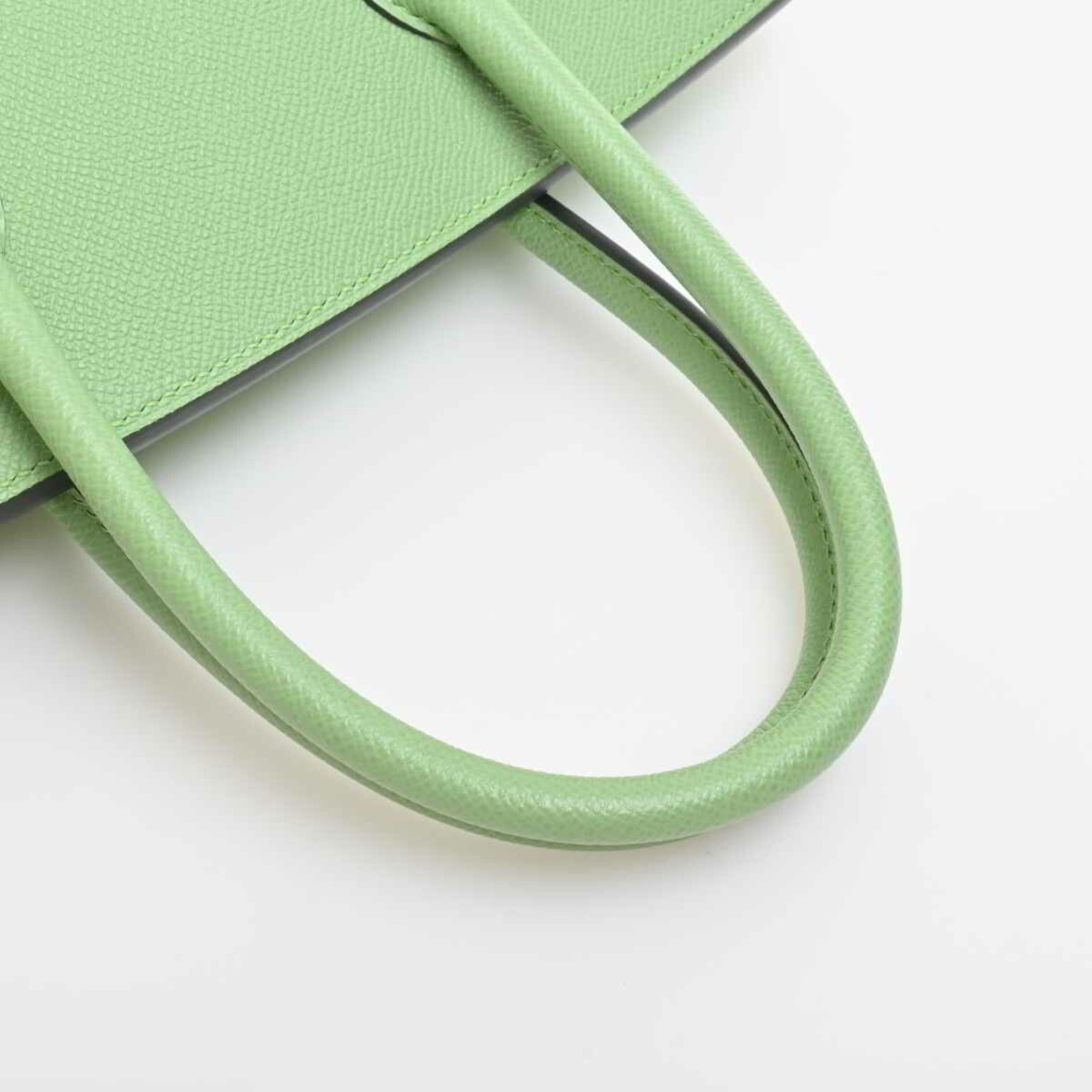 Hermes Epson Birkin 30 Serie Handbag Pastel Green