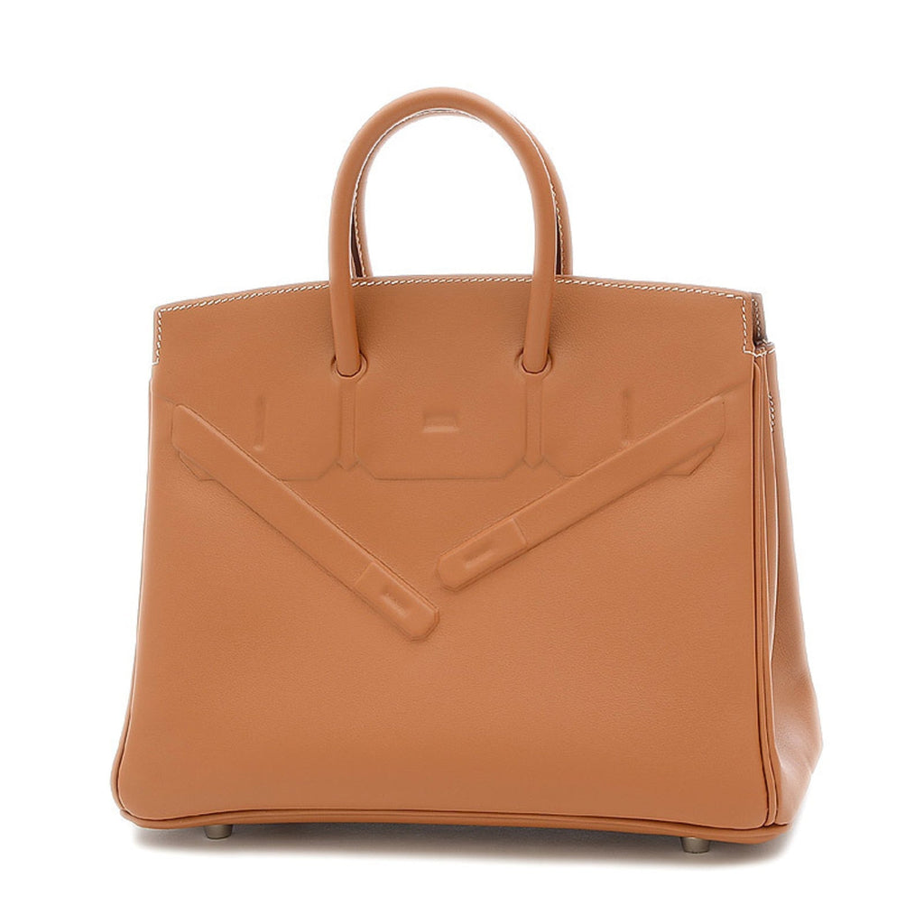 Hermes Birkin Shadow 25 Swift Gold Z stamp Handbag